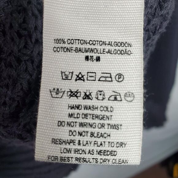 Free People Dark Charcoal Gray Moonshine Cold Shoulder Sweater Size M - Picture 12 of 13